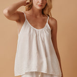 PLAYA tank top in naked - white