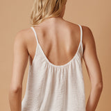 PLAYA tank top in naked - white
