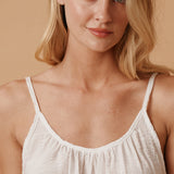 PLAYA tank top in naked - white
