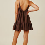 ST TROPEZ ruffle mini - chocolate