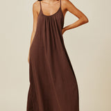 TULUM low back maxi - chocolate