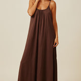 TULUM low back maxi - chocolate