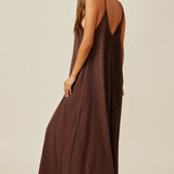 TULUM low back maxi - chocolate