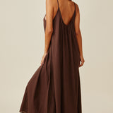 TULUM low back maxi - chocolate