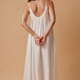 TULUM low back maxi in naked - white