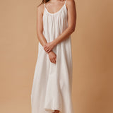 TULUM low back maxi in naked - white