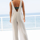 LATIGO overalls in linen - white