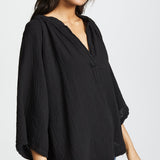 MARRAKESH dashiki in double gauze - black