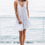 ST TROPEZ ruffle mini - white