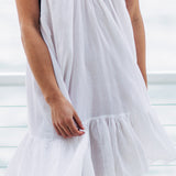 ST TROPEZ ruffle mini - white
