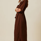 GOA robe in naked - chocolate