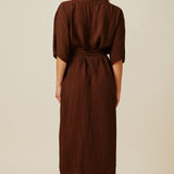 GOA robe in naked - chocolate