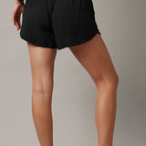 LA JOLLA shorts in gauze - black