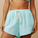 LA JOLLA shorts in gauze - seafoam