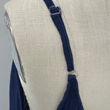 TULUM low back maxi in lightweight gauze - pacific