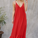 PALOMA ruffle maxi - lipstick