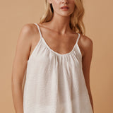 PLAYA tank top in naked - white