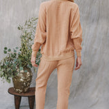 PRUDENCE ISLAND lounge pant in double gauze - latte