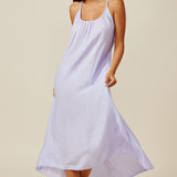 SEYCHELLES cross back maxi in naked - lilac