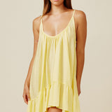 ST TROPEZ ruffle mini in naked - daffodil