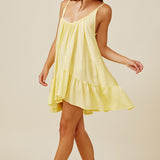 ST TROPEZ ruffle mini in naked - daffodil