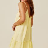 ST TROPEZ ruffle mini in naked - daffodil
