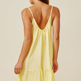 ST TROPEZ ruffle mini in naked - daffodil