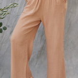 THE PINES beach pant in double gauze - latte