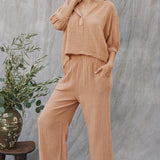 THE PINES beach pant in double gauze - latte