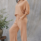 THE PINES beach pant in double gauze - latte