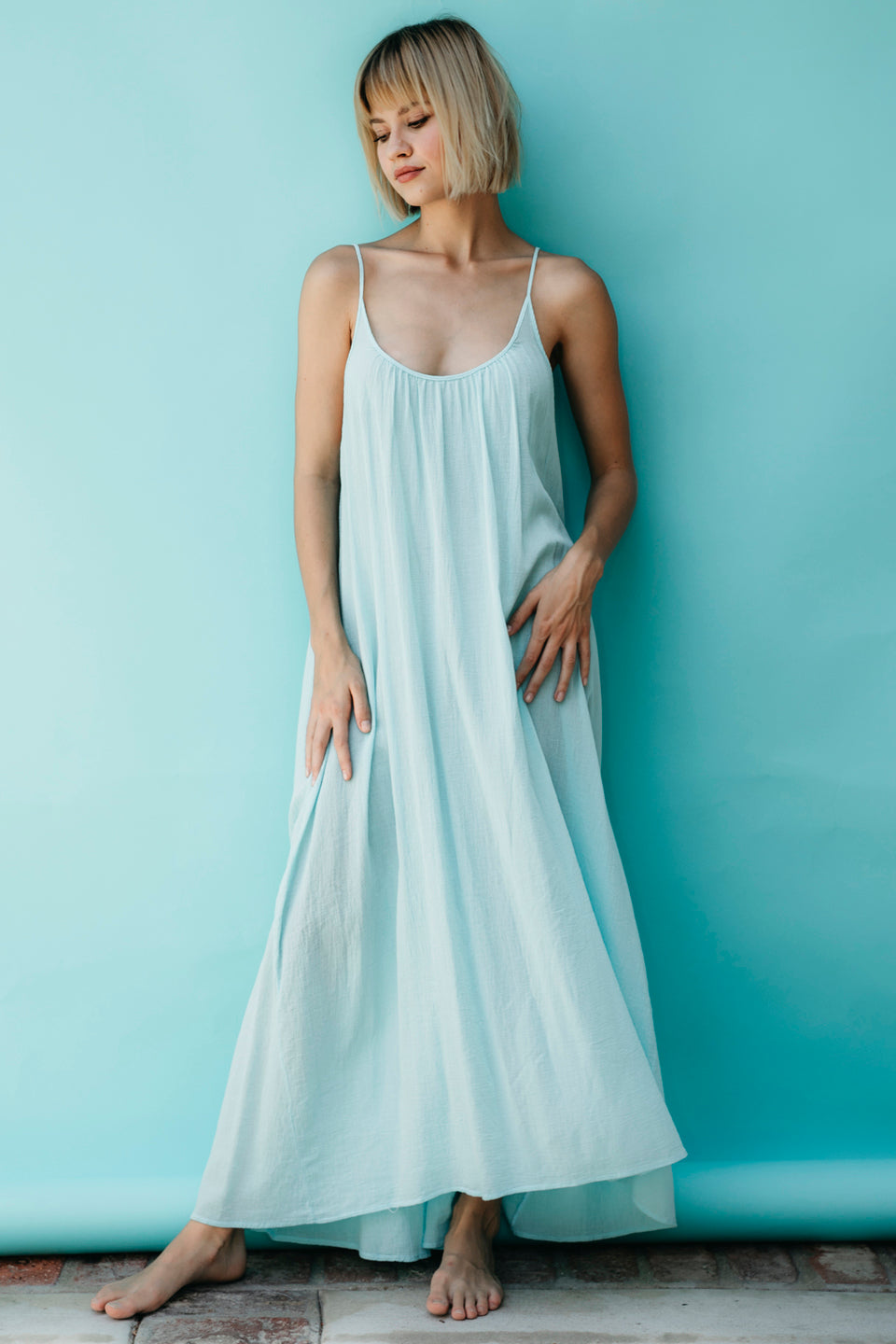 SEYCHELLES cross back maxi - white