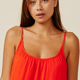 TULUM low back maxi - dahlia