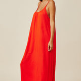 TULUM low back maxi - dahlia