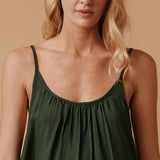 TULUM low back maxi in naked - moss