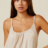 TULUM low back maxi in naked - sand