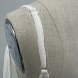 TULUM low back maxi in lightweight gauze - white