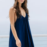PALOMA ruffle maxi - pacific