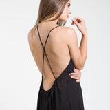 SEYCHELLES cross back maxi - black